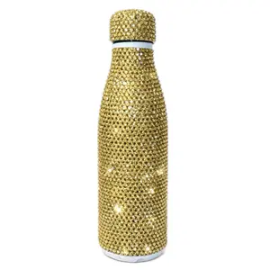 20 oz Gold bling rhinestone bottle for drinks