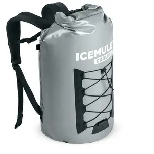 ICEMULE Pro 33L Cooler - 24+ Hours Ice Retention, Waterproof Canvas Material, Bungee Loops, Floats, No Sweat, Carry-On or Checked Bag
