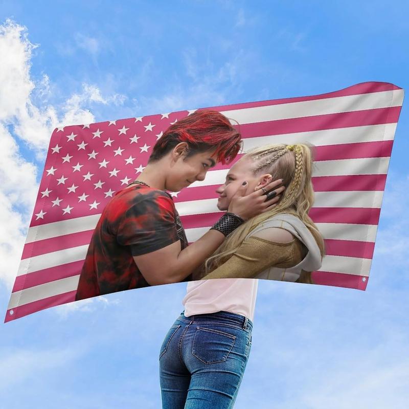 60in x 40in Funny American Malachi Flag Poster Wall Hanging Fabric Print Blanket Tapestry- For Bedroom,Living Space, Kitchen Decor, Gift Idea, Wall Decoration,Outdoor, University Dormitory Barton