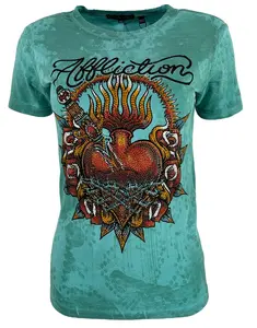 Affliction Women's T-Shirt Queenie Rae