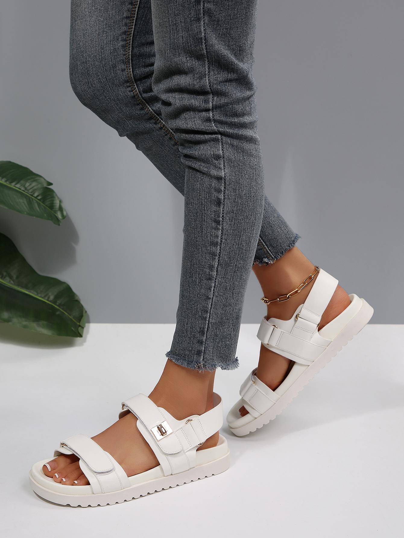 Women's Buckle-Fastened Sandals Perfect Gift  Girl Summer Walking Shoes