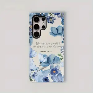 Tough Dual-Layer Case Featuring Lord Jesus, God, And Faith Flowers, Designed for Superior Protection of Samsung Galaxy Models Including S25, S24, S23, S22, S21, S20 FE, A15, And A16. Compatible with Samsung Galaxy S25