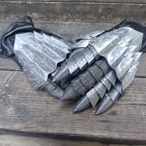 Handmade Silver Color Dragon Gloves, 3D Printed, Perfect for Parties, Photography, Dance Performances, Anime Conventions