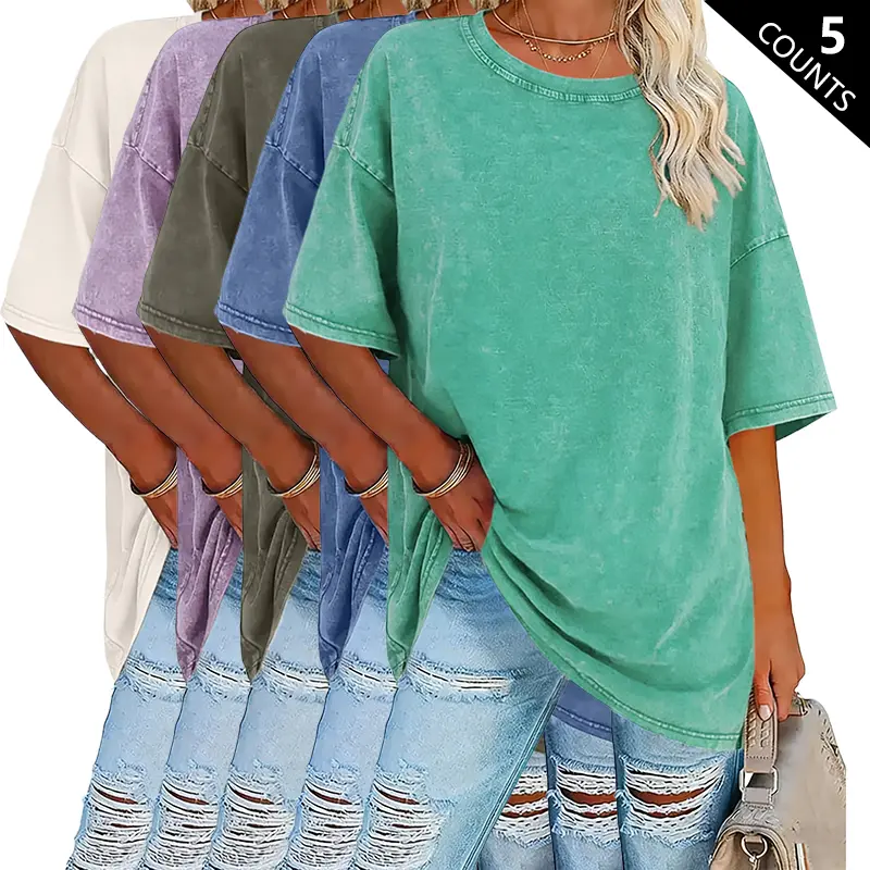 Light green + blue + army green + purple + apricot