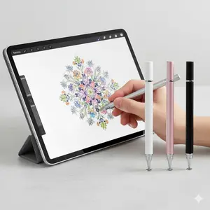 Universal Stylus Pen for Android iOS Tablets & Phones, Dual Function Ballpoint Writing & Drawing, Portable Precision Touch, Compatible with Multiple Devices.