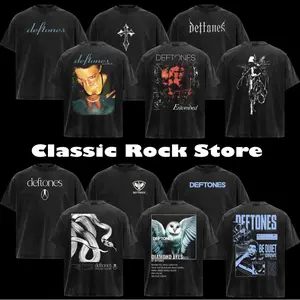[Collection] Retro Limited Deftones Entombed Heavy Metal Unisex Shirt 90s Vintage Washed Graphic Tee Grunge Aesthetic Alternative Rock Band Merch Classic Nu Metal Streetwear Casual Top For Concert Daily Wear Trending Fashion Apparel