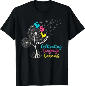 Cute ESL Teacher English as a Second Language Teachers Retro T-Shirt