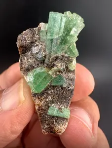 Emerald specimen with mica