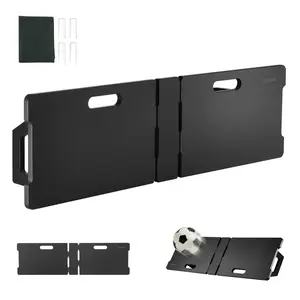 VEVOR Soccer Rebounder Board,  45"X13" Portable Soccer Wall with 2 Angles Rebound, Foldable HDPE Kickback Rebound Board, Soccer Training Equipment for Kids and Adults, Passing & Shooting Practice