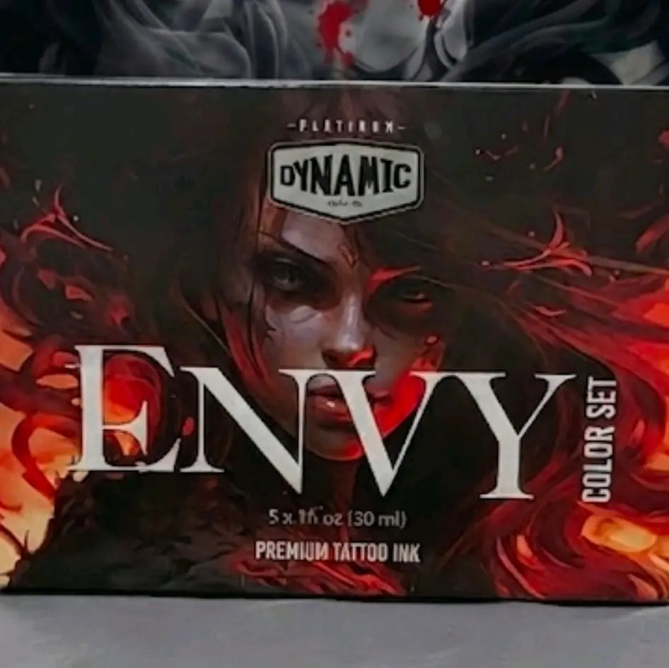 Dynamic Platinum Envy 1oz 5 Bottle Color Set Vegan For Tattoo Artists