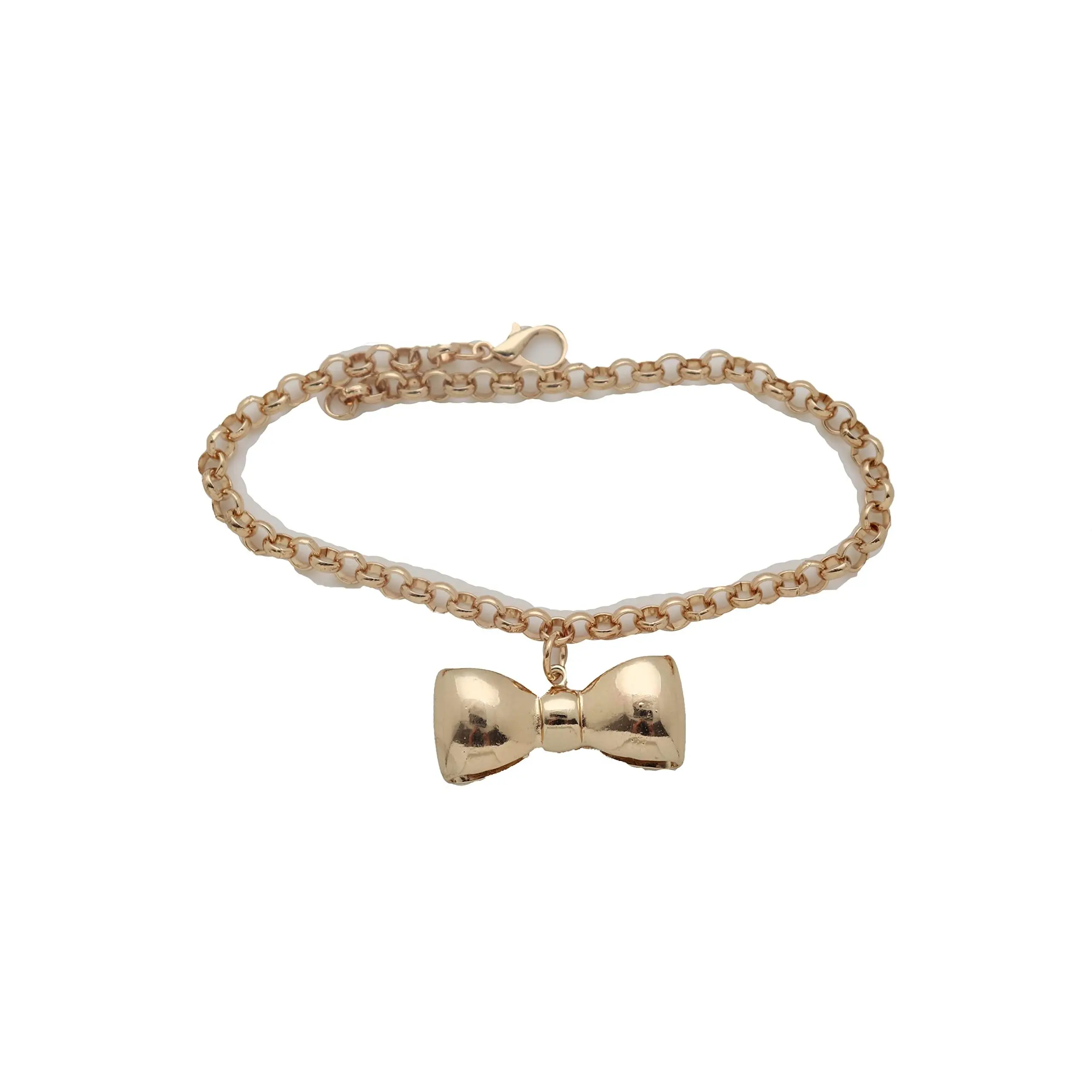 Women Western Fashion Jewelry Gold Metal Boot Chain Anklet Shoe Bling Horse Charm Rodeo