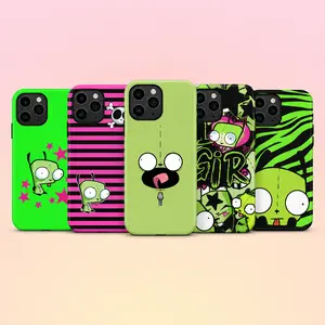 Invader Zim GIR Phone Case, Cute Cartoon iPhone Case, Y2K Aesthetic Phone Case, Kawaii Green Protective Shockproof Cover