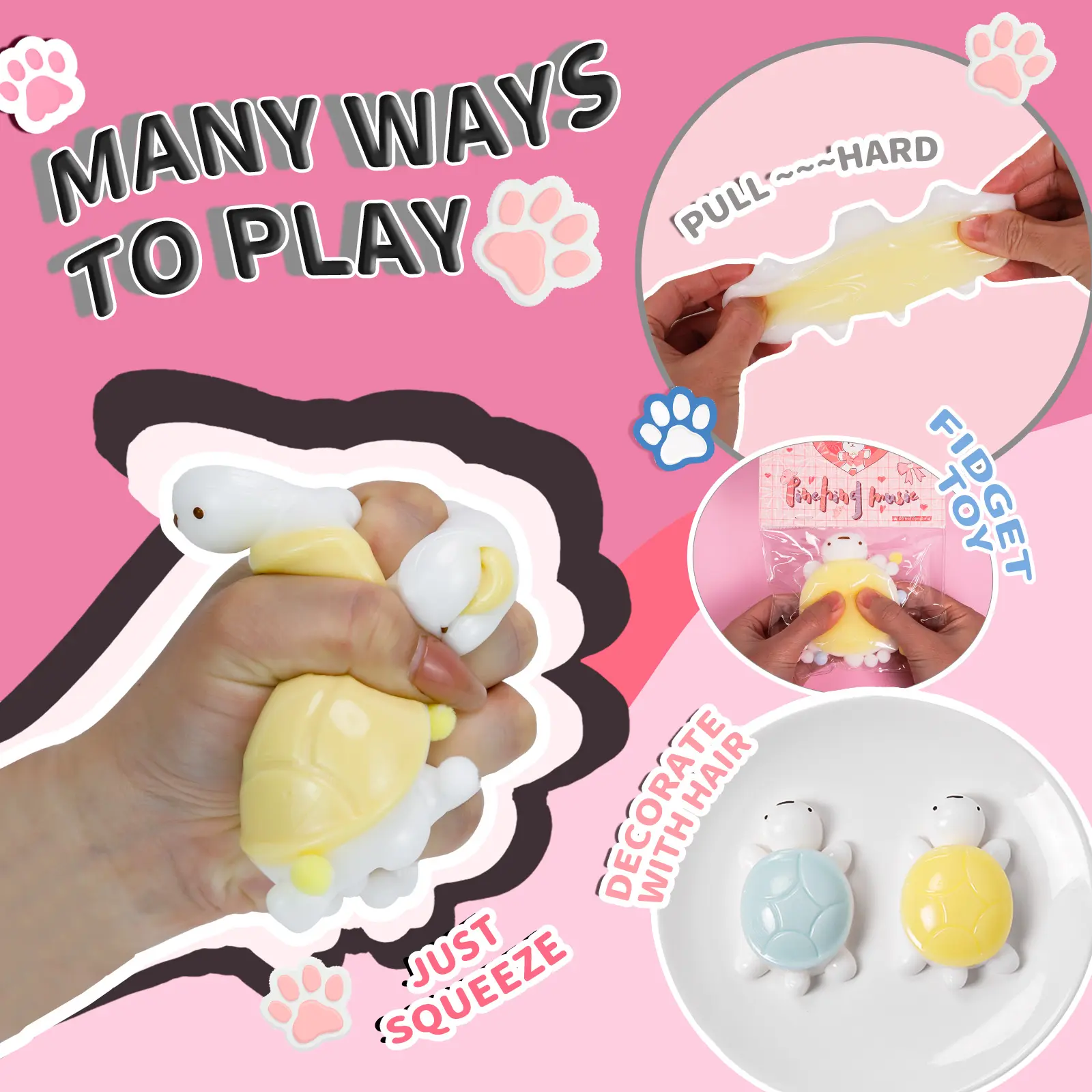 [Exclusive] squishies [Valentine's Day Gift] Squishy party favor Squeeze Toys for Stress Relief unique gift for kid anxiety fidgets squishy holidays gift