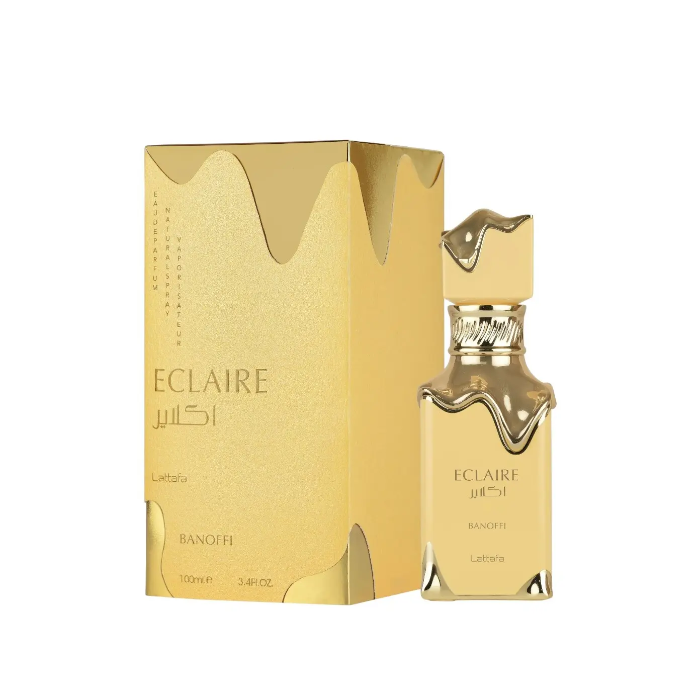 Lattafa | Eclaire | Banoffi | Unisex Fragrance | 100 ML - 3.4 OZ | Eau De Parfum | Banana cream - Dulce de leche & Whipped Cream