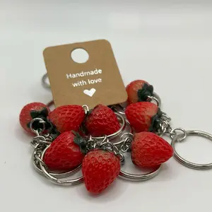 Strawberry keychain