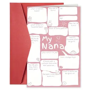 1pc Humorous Mother's Day Card - Fun "My Grandma" Interactive Design with a Message Section, Perfect for Gifting to Moms, Wives, or as a Family Gift, Birthday, and Thanksgiving Card, Custom Message Card, Greeting Card