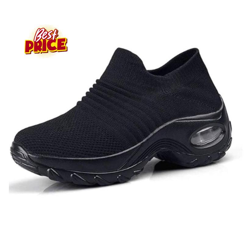 Dancing Shoes - Korean Style Slip On Summer Shoes with Mesh Cloth Upper & Polyurethane Sole for Daily Wear