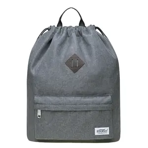 New Drawstring Canvas Bag Sports Bag Backpack Oxfor by KAUKKO