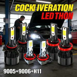 No More Dim Lights! 26000LM LED Headlight Fog Bulb Kit for Toyota Corolla 2009-2013 | 6000K Cool White 6PCS