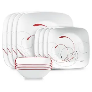 Corelle® Square Splendor 12-piece Dinnerware Set, Service for 4