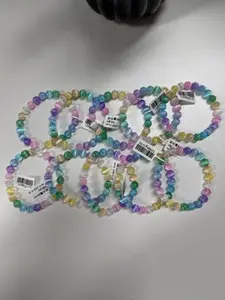 Kari(6678)gc.Colorful selenite bracelet,10 pieces for $30