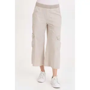 Femke Stretch Poplin Cargo Crop
