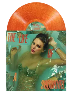 Taylor Swift - The Life of a Showgirl: Sweat and Vanilla Perfume Portofino Orange Glitter Vinyl (Open)