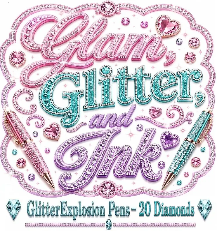 GlitterExplosion Pens - 20 Diamonds (CLAIMS ONLY)