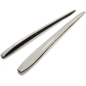 Roof Rack Side Rails Compatible with 16-22 Honda Pilot Cargo Cross Bars Painted Silvery 2Pcs