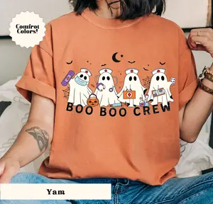 Boo Boo Crew Shirt Halloween Nurse Tee Nurse Halloween T-Shirt Nurse Shirt Spooky Tshirt Neonatal Intensive Care Unit Nurse T-shirt Ghost