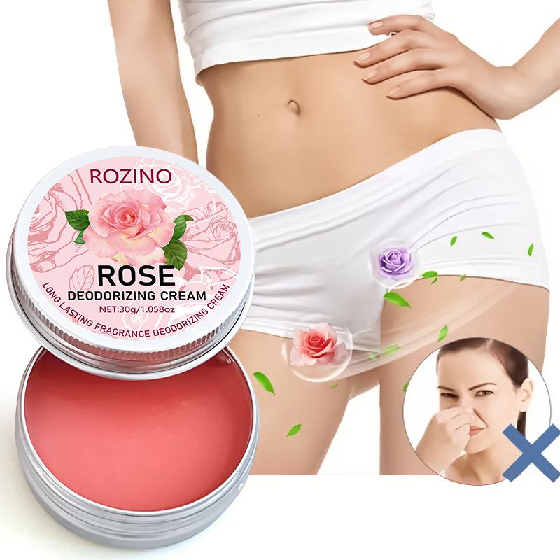 Rozino Natural Rose Deodorant 30g, Gentle Underarm Care, Smooth Cream Formula
