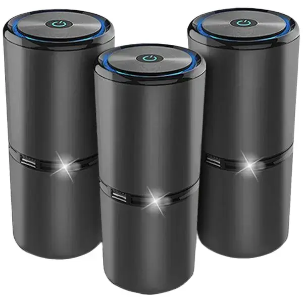 3pcs Lab Charge Best Ionic Air Purifier on the Market. 2-Year warranty. FilterLess Machines - For Dust and Allergy Home Air Purifier Multifunctional Air Cleaner