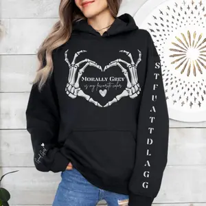 Morally Grey Dark Romance Hoodie, STFUATTDLAGG Sweatshirt, Good Girl Hoodie, Dark Romance Sweatshirt, Bookish Hoodie, Booktok Merc, Morally Grey is my favorite color Sweatshirt