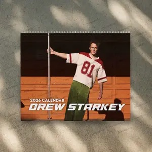 Drew Starkey 2026 Calendar - Eugene Allerton, Rafe Cameron in OuterBanks |  Home Decor, Office Decor - Dexter Fan Gift, Unique Holiday Gift
