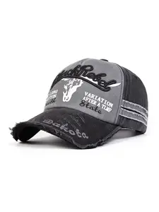 Vintage Washed Baseball Cap with Letter Design, Adjustable Unisex Dad Hat, Outdoor Sports & Hip Hop Style, Multiple Colors Available, Adjustable Snapback Hat