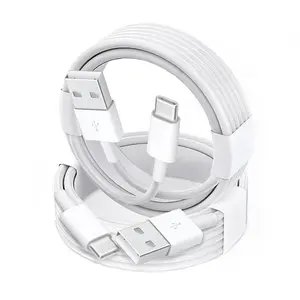 ​2-Pack USB-A to USB-C CarPlay Cable for iPhone 16/15 Series, iPad Pro/Air, 3.3ft Fast Charging Cord, Compatible with Apple CarPlay, White