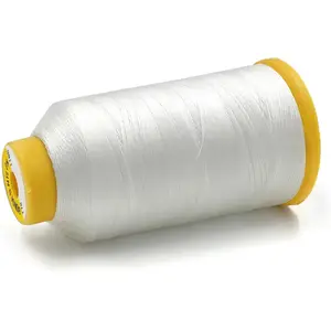 1500 Yards Bonded Nylon Heavy Duty Thread # 69 T70 Size 210D/3 for Sewing Leather;Weaving Hair;Upholstery and Beading Color White