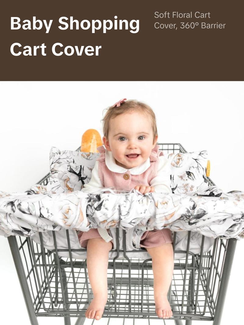 Baby Shopping Cart Cover | Coming Up Roses Beautiful Floral Print