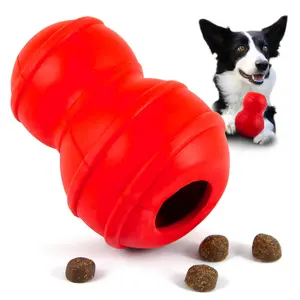 Jeffers Red Classic Stuffable Fetch & Chew Natural Rubber Treat Dispensing Dental Dog Toy