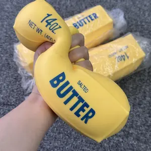 XXL Butter Squish Stick Fidget Toy, Giant Flour-Filled Slow Rising Squishy, Super Soft Dough-Like Stretchy Sensory Squeeze Toy for Desk Stress Relief, Gift for Kids 3+ & Adults