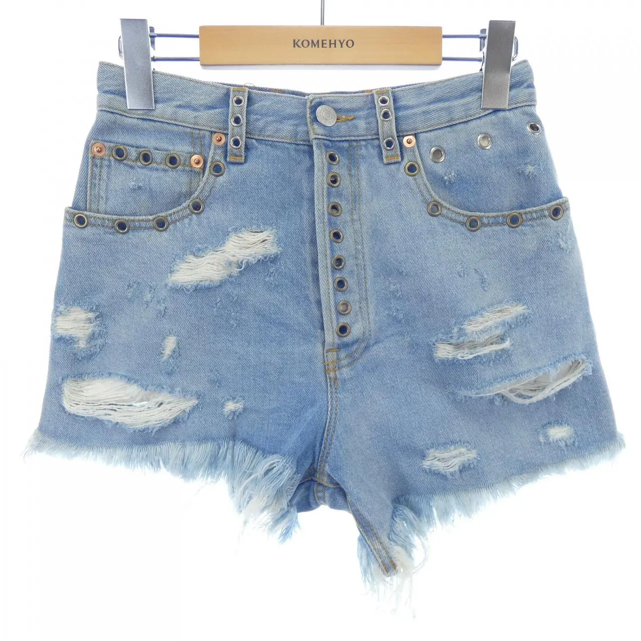 Pre-owned GUCCI Denim Small Leather Goods Shorts