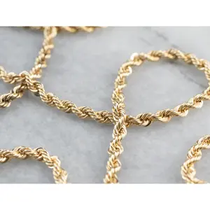 Yellow Gold Rope Twist Chain
