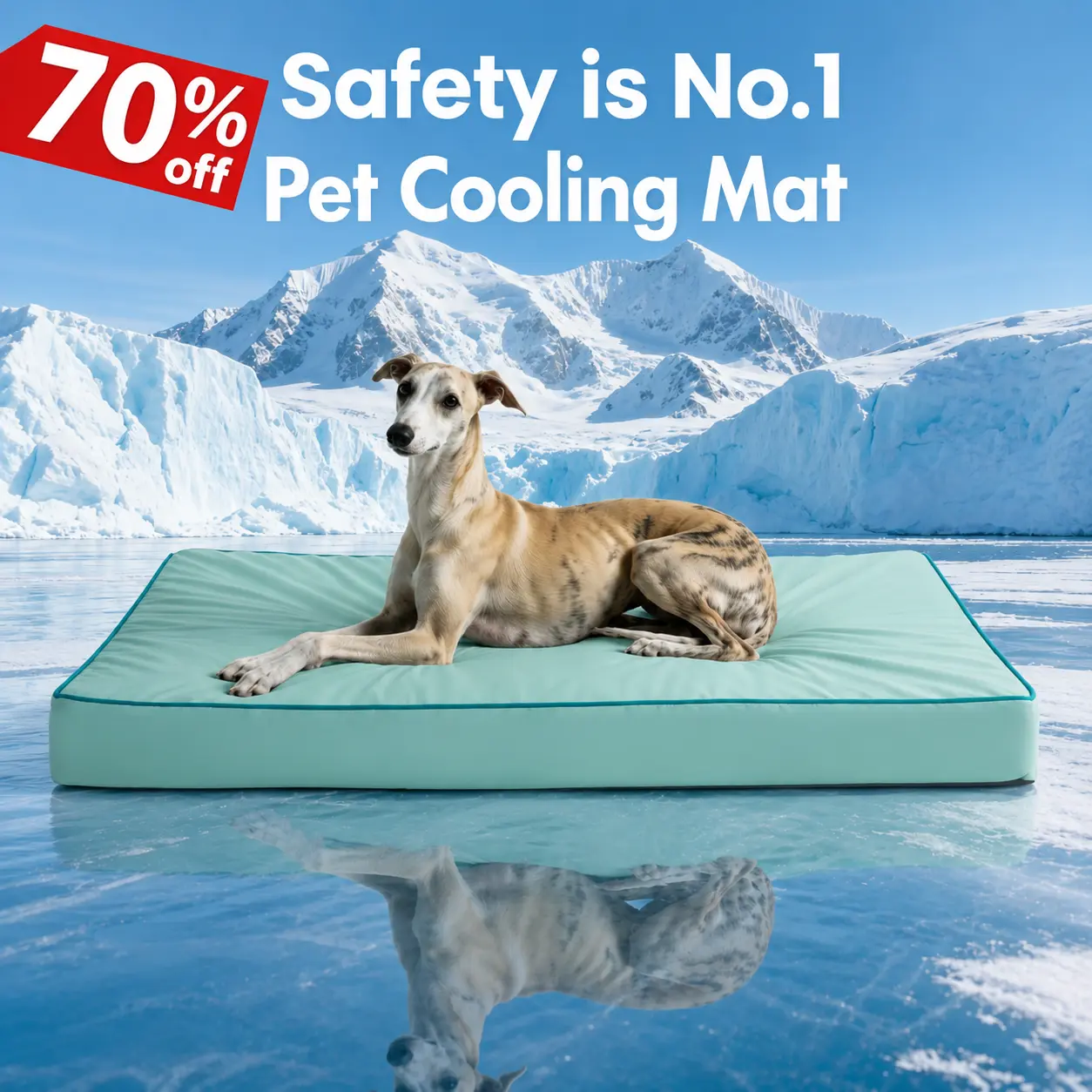Blunique Cooling Orthopedic Pet Bed for Dogs , Waterproof Egg Crate Foam Dog Mat & C-Shaped Sofa Bed, Q-Max 4.0 Cooling Fabric non-slip , Washable & Dryer Safe Summer Pet Bed for Small & Large Dogs Puppy Bed Winter campingessentials