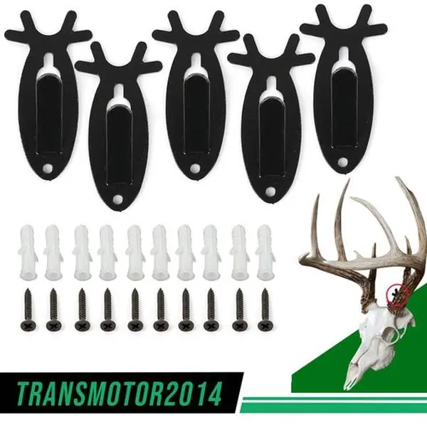 G-PLUS Motor Interior 5x European Mount Wall Hanger Hook Set Deer Antelope Antler Skull Mount Bracket