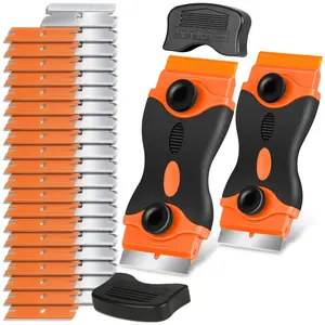 Multi-Surface Scraper Tool Kit, Double-Edged Paint Sticker Remover, Scratch-Free Plastic Scraper for Cleaning Windows and Stoves summervibes