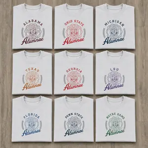 Vintage College Alumnae T-Shirt, Retro University Alumni Graphic Tee, Classic Collegiate Pride Shirt, Minimalist Campus Heritage Apparel, Graduation Gift for Her, College Fan Shirt, Alumni Reunion Outfit