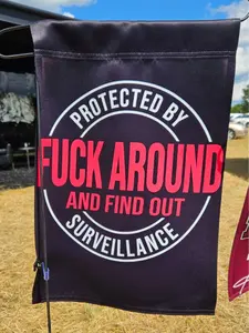 Protected by FAFO Garden Flag