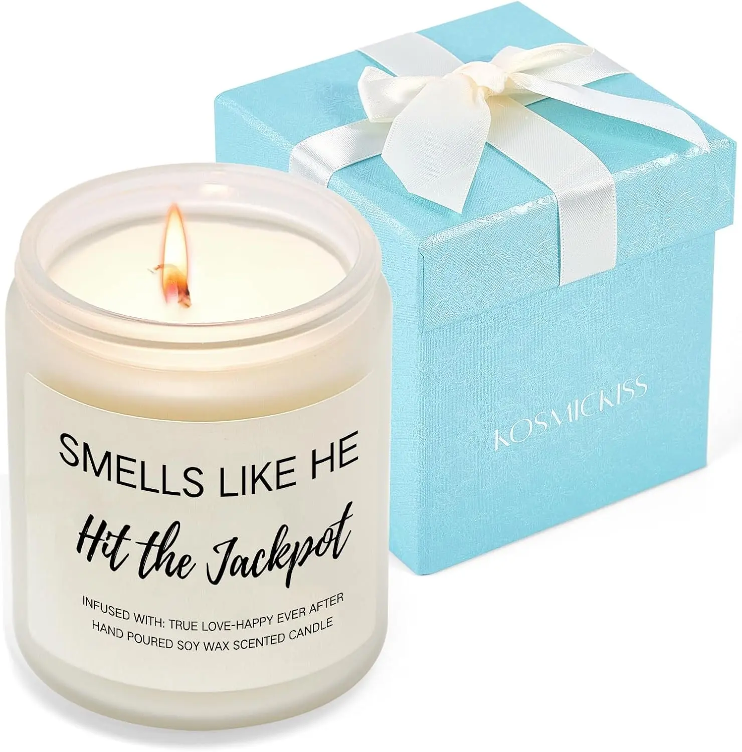 Wedding Gifts for the Bride, 9 OZ Soy Wax Candle Bride Gifts | Engagement Gifts for the Bride, Wedding Decoration Scented Jar Candles