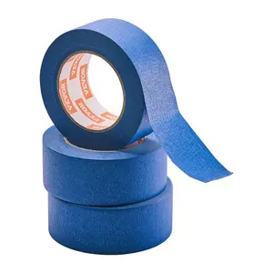 VEVOR Painters Tape, 2 Inch Wide (1.88 Inx 60 Yds), 3 Rolls, Blue Painter Tape for Painting, Trim, Ceiling, Masking Tape Protects Surfaces and Removes Easily, Craft Art, Labeling Decoration