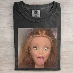 Barbie Girl Meme Shirt, Funny Barbie Graphic T-Shirt, Internet Humor Tee, Minimal Y2K Meme Aesthetic, Trendy Casual Unisex Shirt